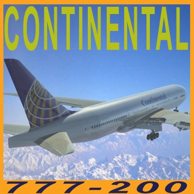 b772 lr continental 3D Model .c4d .max .obj .3ds .fbx .stl .blend 