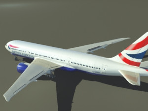 777-200lr british airways 3D Модель
