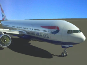 777-200lr british airways 3D Model
