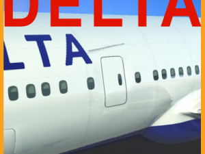 b777-200lr delta Modelo 3D