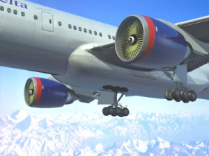 b777-200lr delta 3D Model