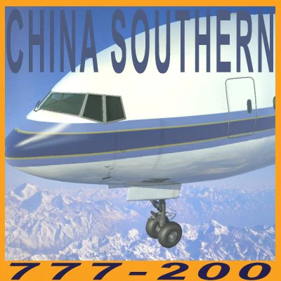 b777-200lr-china southern 3D Model .c4d .max .obj .3ds .fbx .stl .blend 