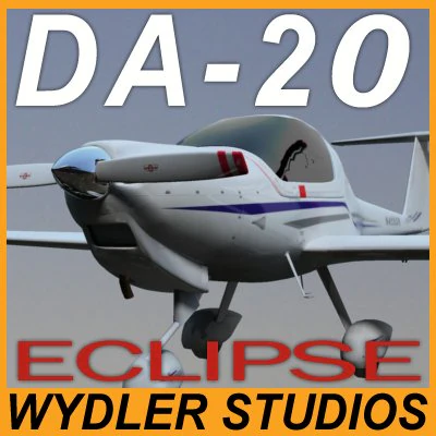 diamond da-20 eclipse exterior 3D Model .c4d .max .obj .3ds .fbx .stl .blend 