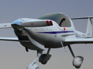 diamond da-20 eclipse exterior Modelo 3D