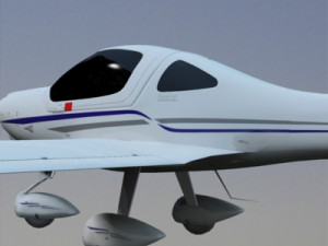 diamond da-20 eclipse exterior Modelo 3D