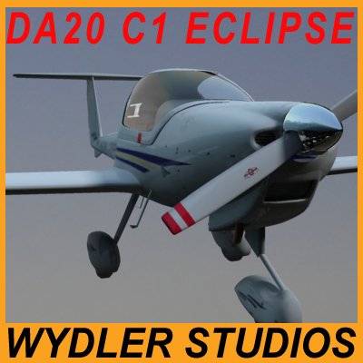 diamond da20 c1 eclipse 3D Model .c4d .max .obj .3ds .fbx .stl .blend 