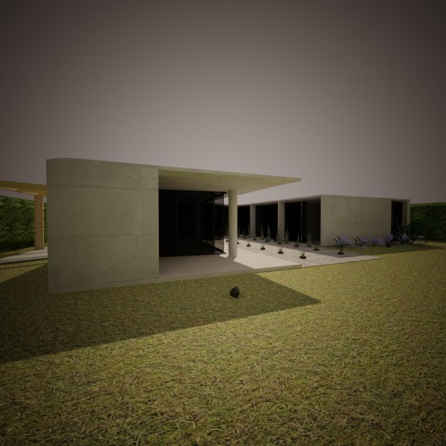 house 140m2 3D Model .c4d .max .obj .3ds .fbx .stl .blend 