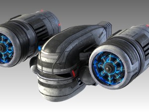 scifi spaceship 3D 模型