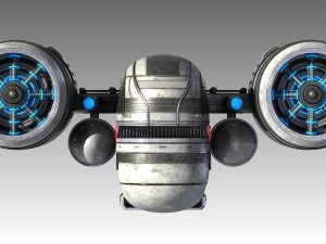 scifi spaceship 3D Model