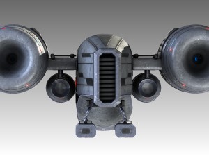 scifi spaceship 3D Model