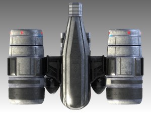 scifi spaceship 3D Model