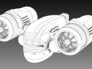 bilim-kurgu uzay gemisi 3D Model