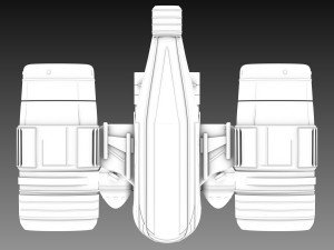 scifi spaceship 3D Model