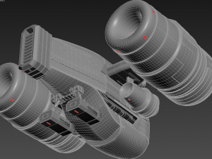 scifi spaceship 3D Model