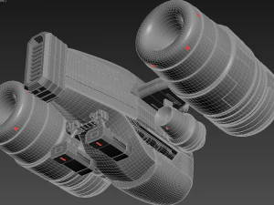 bilim-kurgu uzay gemisi 3D Model