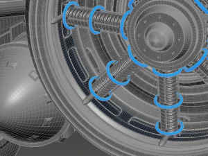 bilim-kurgu uzay gemisi 3D Model