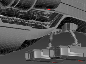 bilim-kurgu uzay gemisi 3D Model