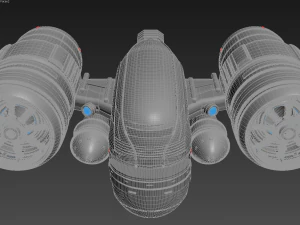 bilim-kurgu uzay gemisi 3D Model
