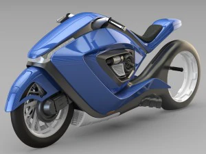 sport bike futuristic concept 3D Model