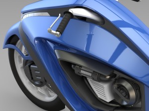 sport bike futuristic concept 3D Модель
