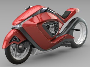 sport bike futuristic concept 3D Модель