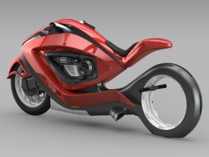 sport bike futuristic concept 3D Модель