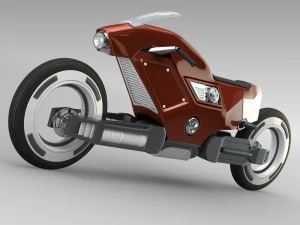 レーシングスポーツバイクのコンセプト 3Dモデル