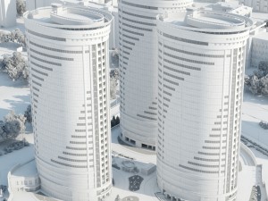 city detailed 3d scene Model 3D