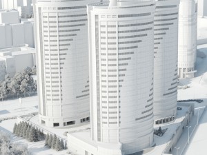 city detailed 3d scene Model 3D