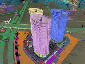 city detailed 3d scene Model 3D
