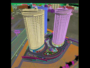city detailed 3d scene 3D Model