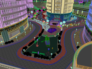 city detailed 3d scene Model 3D