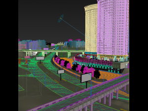 city detailed 3d scene Model 3D