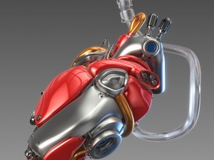 artificial cyber heart 3D Model