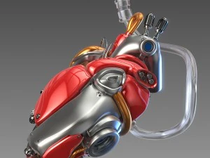 cuore informatico artificiale Modello 3D