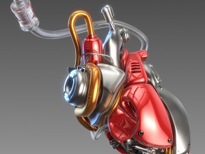 artificial cyber heart 3D Model