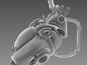 artificial cyber heart 3D Model