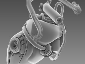 artificial cyber heart 3D Model