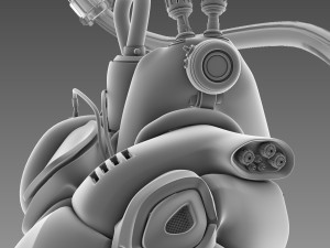artificial cyber heart 3D Model
