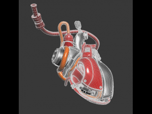 artificial cyber heart 3D Model