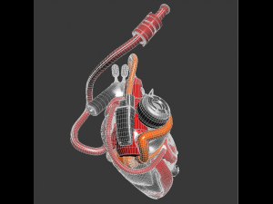 artificial cyber heart 3D Model