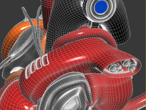 artificial cyber heart 3D Model