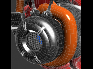 artificial cyber heart 3D Model