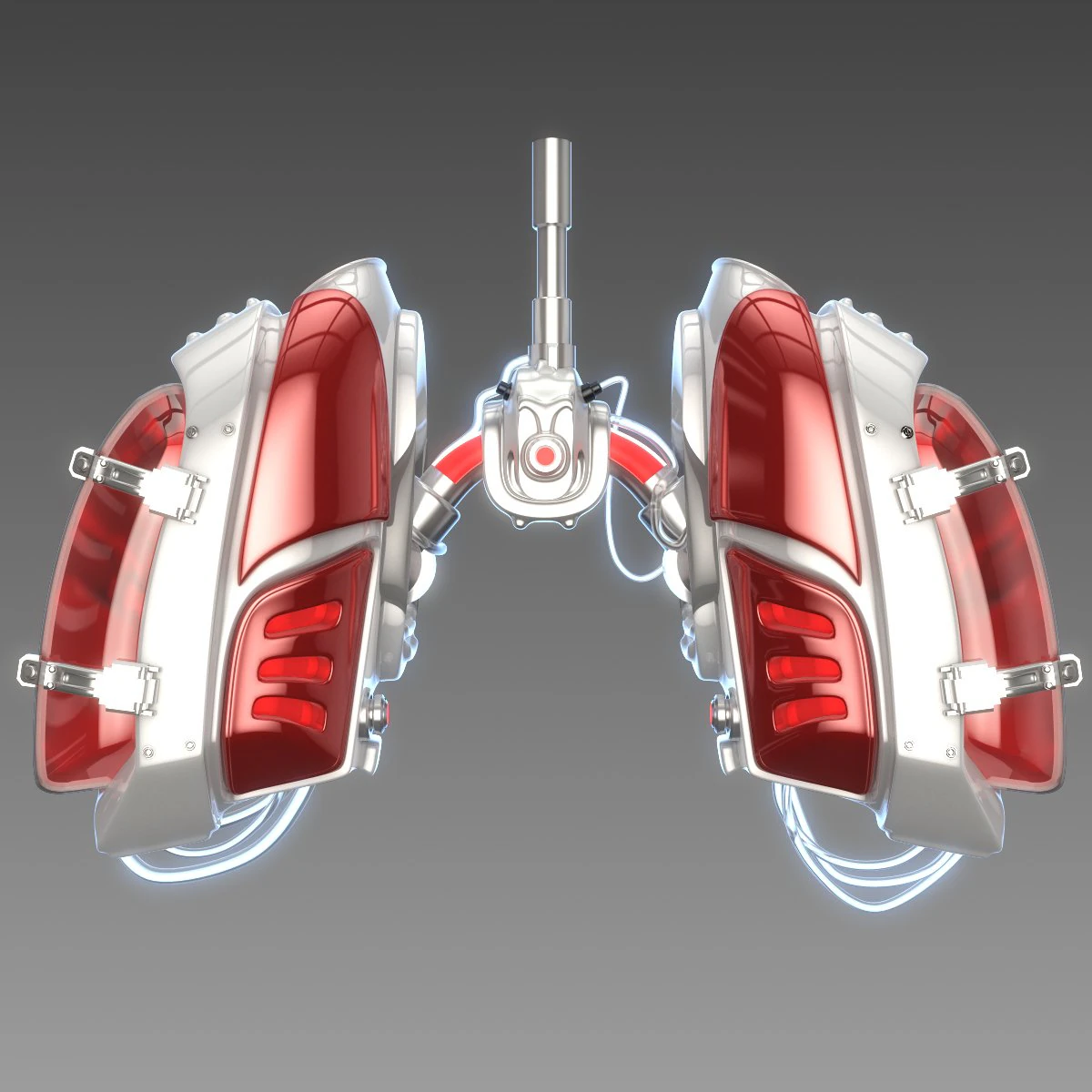 mechanical lungs concept 3D Model .c4d .max .obj .3ds .fbx .stl .blend