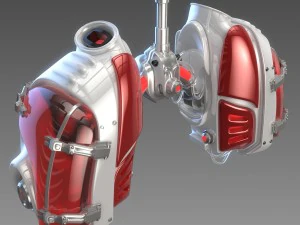 mechanical lungs concept 3D Model