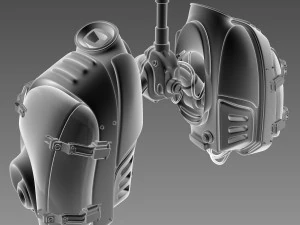 mechanical lungs concept 3D Model