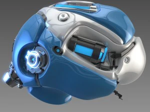 koncepcja sztucznego m&oacute;zgu Model 3D