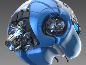artificial brain concept 3D मॉडल
