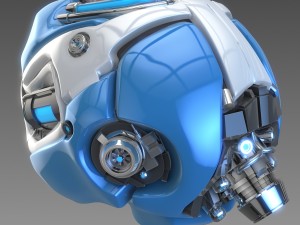 artificial brain concept 3D मॉडल