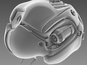 artificial brain concept 3D मॉडल
